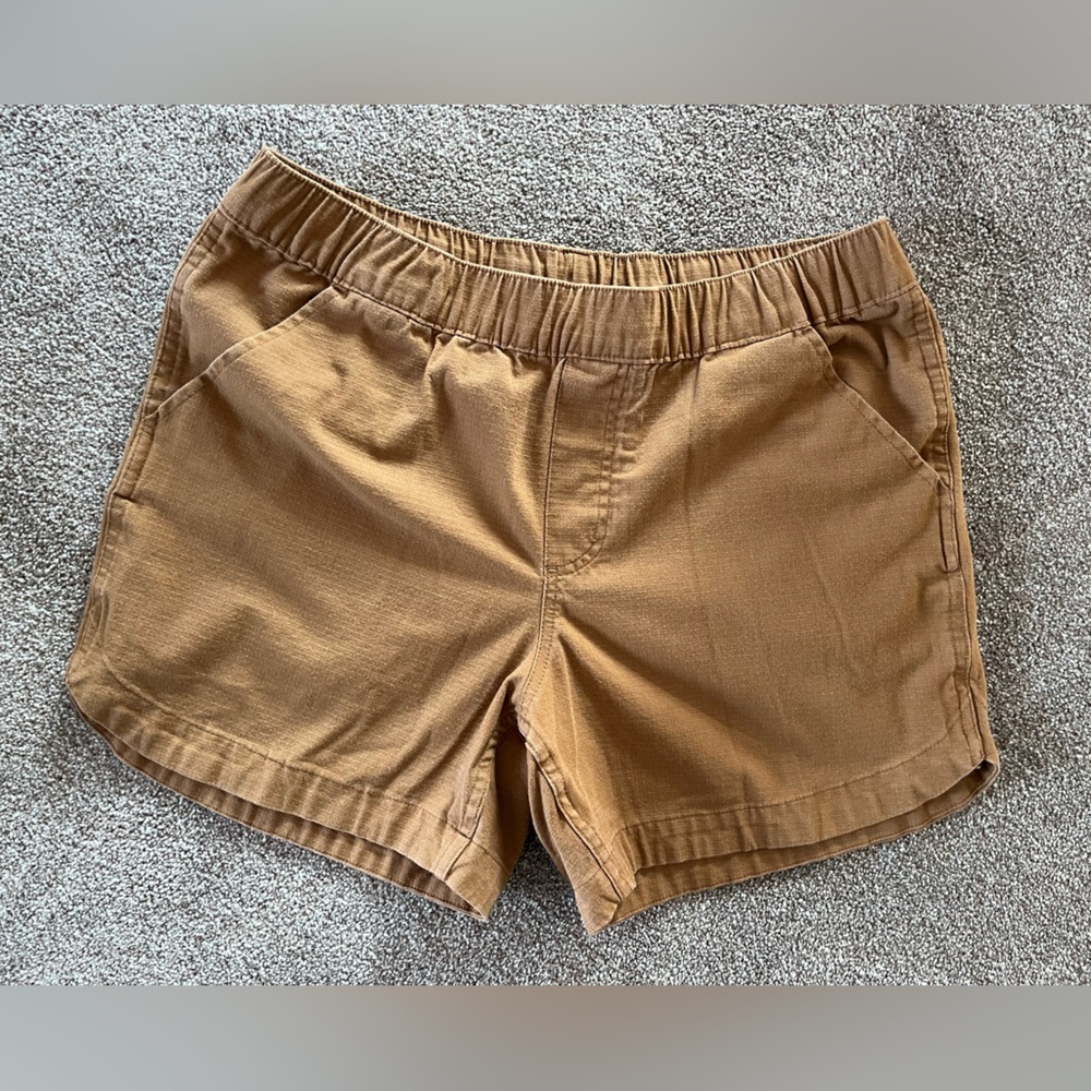 Carhartt Women's Brown Elastic-Waist Work Shorts